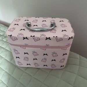 Pink Perfume Print Kids Vanity Case